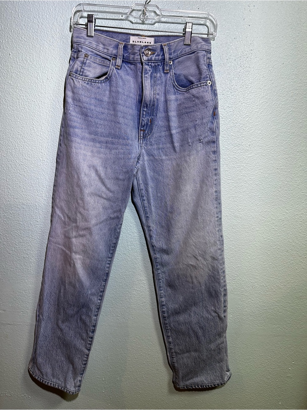 SLVRLAKE London Heartache High Rise Straight Leg Jeans Size 27